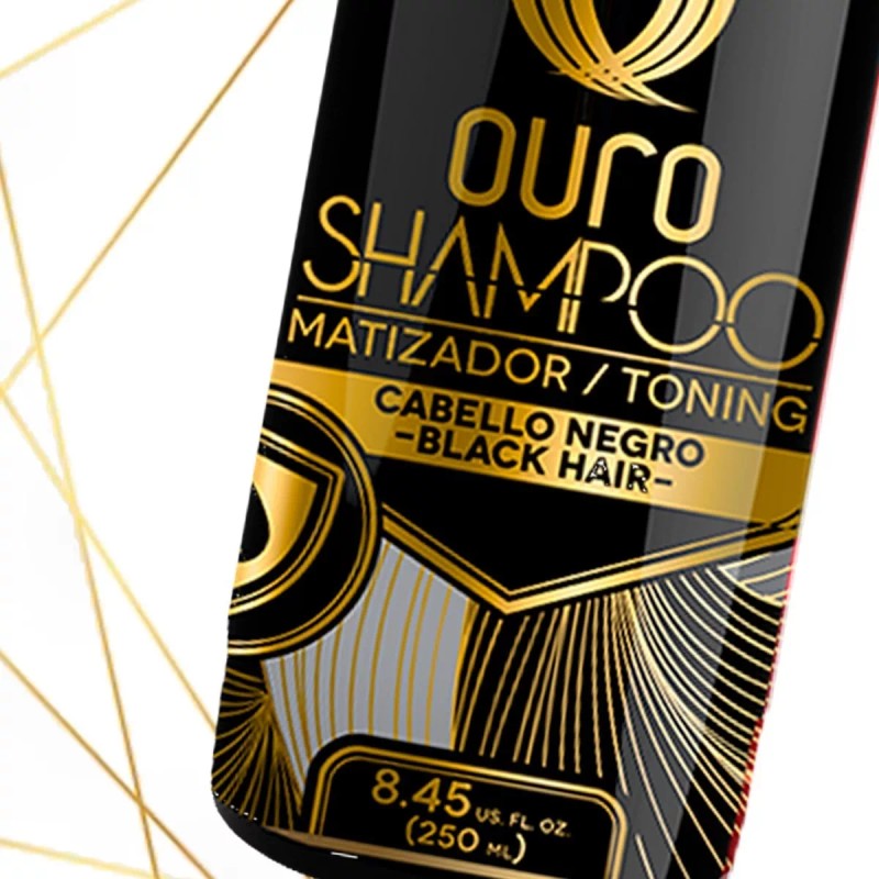 Ouro Shampoo Ouro® Matizador Negro 250 Ml 2 Piezas