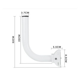 Universal Antenna Mount, Weather Station Mounting Pole, Wall-Mounted Mount for Point to Point Wireless Bridge Mount, Roof Mount Brackets