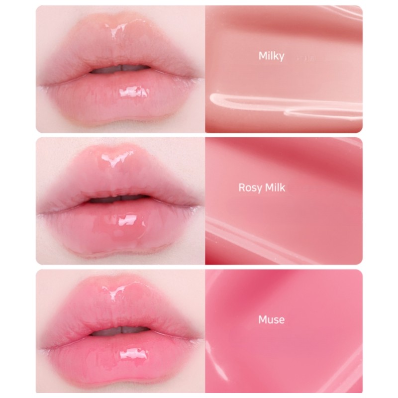 LOVEFLEUR TGlimmer Shine Gloss 2colors, Color1#$%Color2:Rosy Milk-Rosy Milk