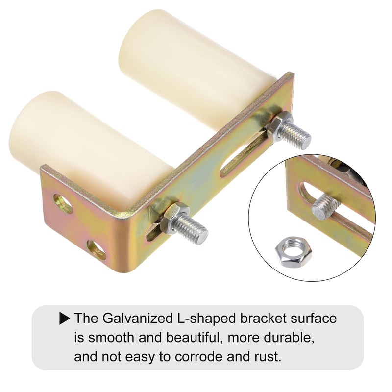 uxcell Slide Gate Guide Roller 4" Adjustable Rollers Gate with