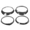 Central Control Air Outlet Trim Rings Carbon Fiber Style Decoration