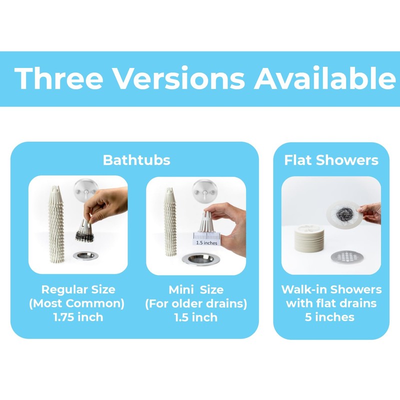Disposable Mini HairClaw 20 Pack | Extra Small Bathtub Hair