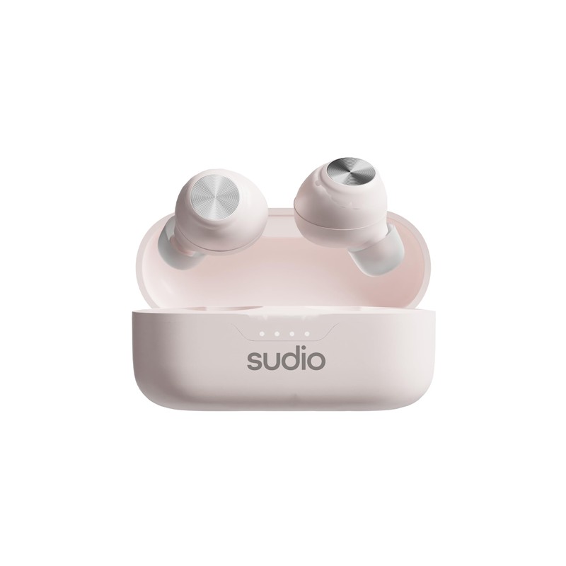 Sudio T3PNK Audífonos True Wireless In-Ear, Bluetooth 5.4, Equipado con