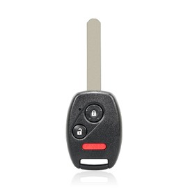 Unifizz Replacement Smart Proximity Keyless Entry Remote Key Fob 3 Buttons 433MHz CWTWB1U545 for Honda Pilot 2005-2008 with Door Key 46 Chip Uncut Car Ignition Key Fob Black