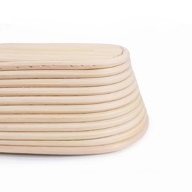 Bread Basket-Sourdough Proofing Basket-Proofing Basket-9.8 inch Oval Proofing Bowl with Liner for Home Baker Baking Tool Kits (Oval)