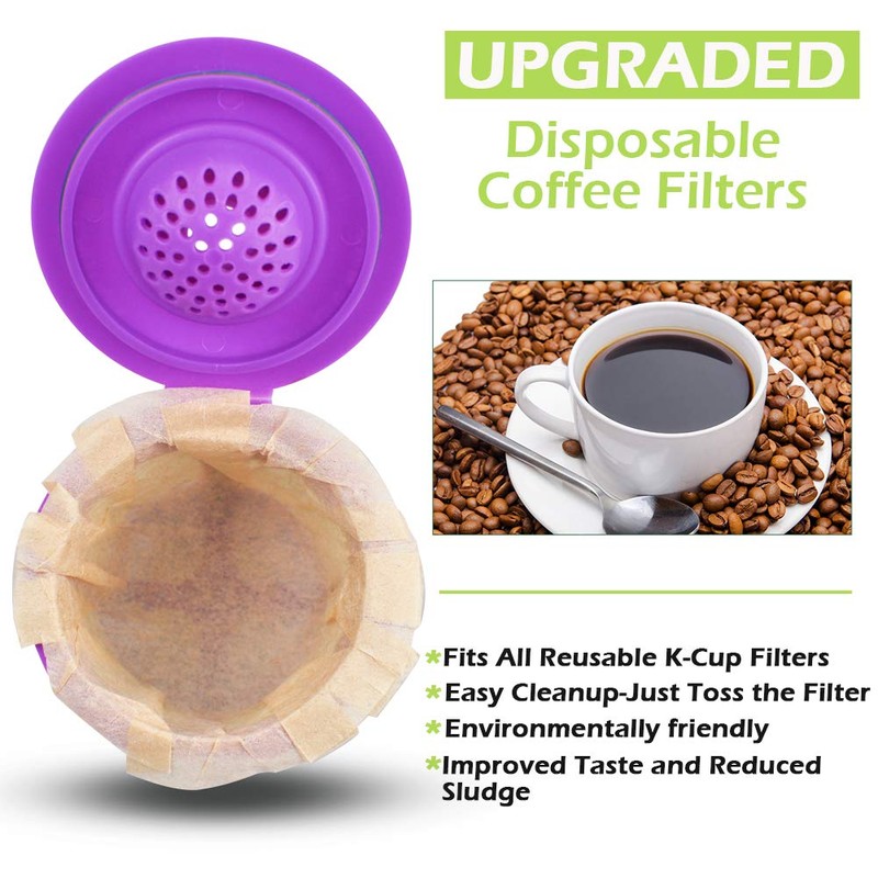 CAPMESSO Disposable Coffee Paper Filters, 100 Count Keurg Cup Coffee