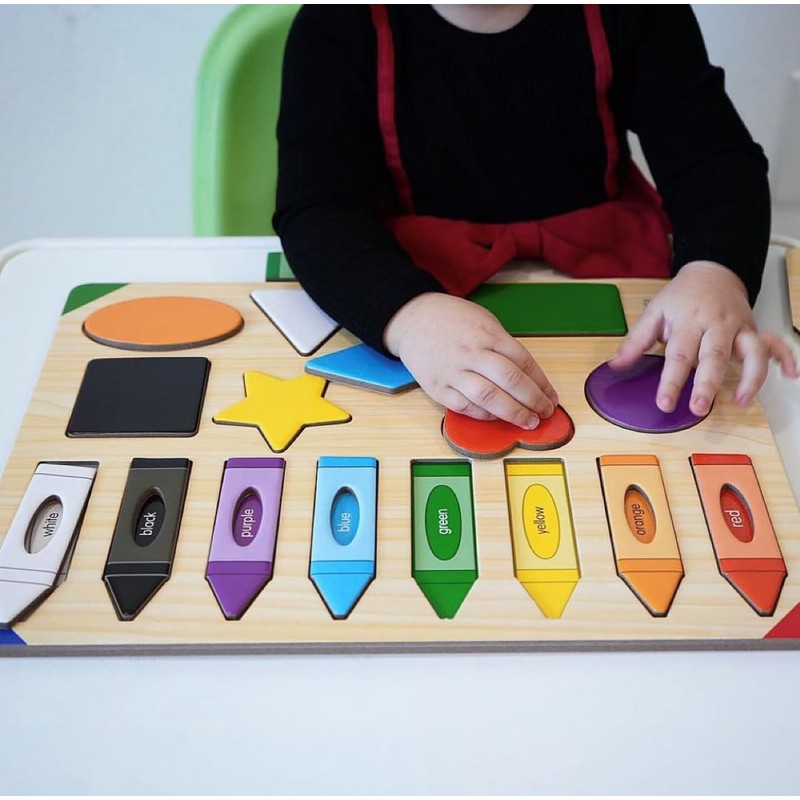 The Learning Journey: Lift & Learn Puzzle Colors & Shapes