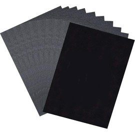 Black A4 Carbon Paper, 100 Pieces, Black Graphite Paper, Carbon Transfer Paper, Transfer Graphite Paper, Ultra Thin and Lightweight Transfer Paper for Craft Projects, Paper, Wood, Glass
