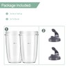 Blender Cups 24oz/32oz Cups with Flip-Top To-Go-Lids Fit for NutriBullet
