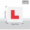 Magnetic L Plates for Learner Drivers, Red and White, 2-Pack