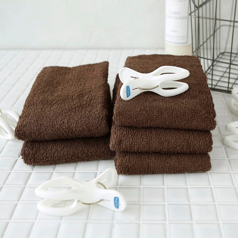 GamachaTowel All 22 Colors Face Towels [Cacao 10-Piece Set] for