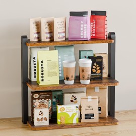 KLM Cupcake Stand, Wooden Display Stand , Rustic Risers for Display Ideal Craft Shelves Table Display Stand for Vendors Wood Riser，Party Serving Tray,