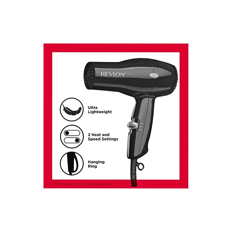 Revlon - Secador turbo Rvdr5034 1875 W, 2 velocidades, negro