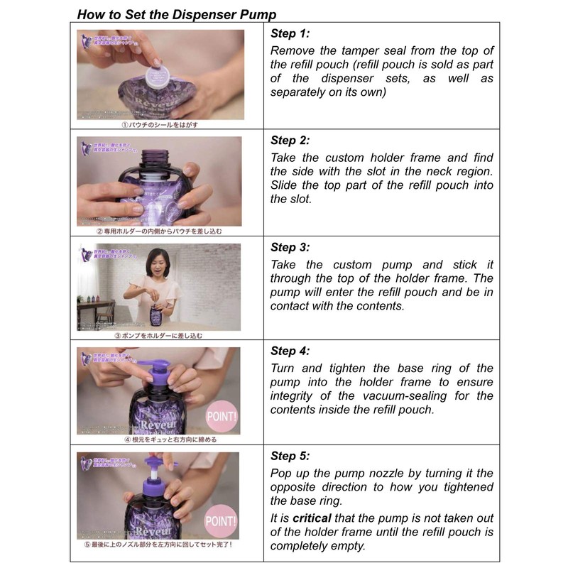 Reveur Freshur Scalp Shampoo Dispenser Set (11.4 fl oz (340