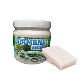 DIAMOND SHINE DE 1 KILOGRAMO con 1 FIBRA – Pulimento que elimina marcas de agua, residuos de grasa y óxido. Pasta quita sarro. Puede usarse en baños, vidrios y cocinas (DIAMOND SHINE + 1 FIBRA)