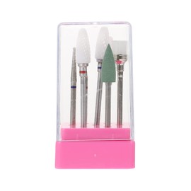 FRCOLOR 7pcs Set Nail Polisher Diamond Nail Bits Nail Grind and Trim Bits Cuticle Drill Bit Shape Polish Bur Nail Trimming Tools Nail Drill Heads Manicure To Rotate Acrylic Ceramics