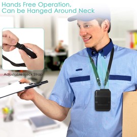 Portable Mini Waist Fan, 6000mAh Battery Powered Hands-free Wearable Fan With Max 23H Working Time, 3 Speeds, 5100RPM Strong Airflow for Jobsite, Farm, Fishing, Gardening And More