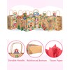 qiqee Irregular-Shaped Christmas Paper Gift Bags Bags with Handles Small