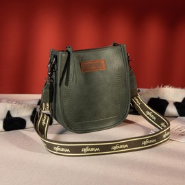 Wrangler Small Crossbody Bags for Women Trendy Designer Mini Purses Shoulder Handbag Hobo with Adjustable Strap,WG119-077GN