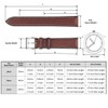 Berfine Soft Cowhide Leather Watch Strap, Quick Release Leather Watch