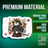 2-Pack Samurai Cat Stickers - Japanese Warrior Art - Cat