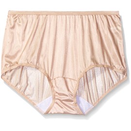 Shadowline womens Shadowline Women's Plus-size Panties - Nylon Modern Brief (3 Pack) Shorts, Nude, 8 US