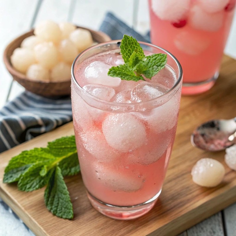 Mogu Mogu Juice with Nata De Coco, Lychee, 64.92 Ounce,