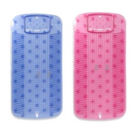 PVC Suction Washboard (53.5x25.5cm) with Soap Holder Hanging Hole (Random Color)