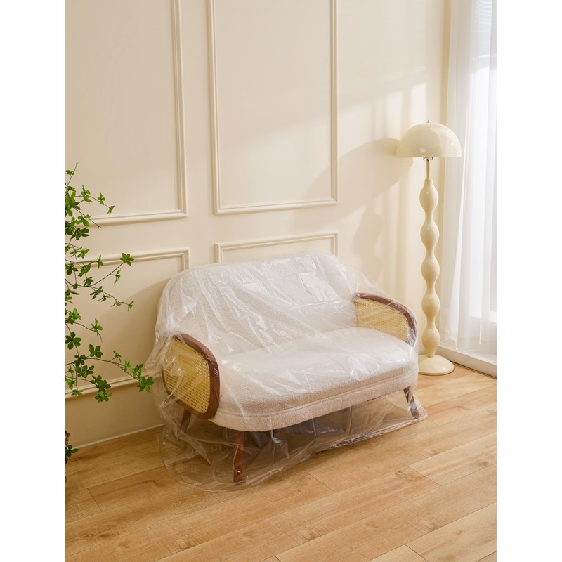 Kingplast 2 Pack Plastic Chair Cover for Moving and Storage