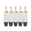 CIYODO 5pcs Gold Plated Soldering Audio Connector for Headphones and