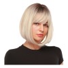 Jorla Pelucas Mujer Rubio Natural Cosplay Corta Bob Elegante