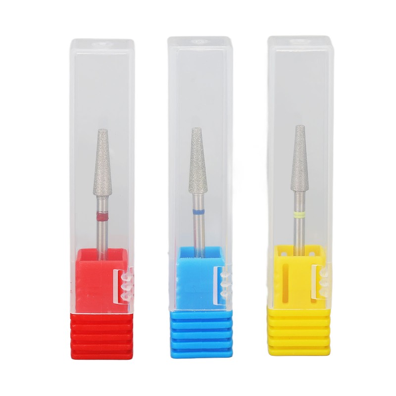 3pcs Nail Drill Bits Professional Russian Style Front Replaceable Grinding