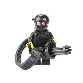 Battlebrick Gatling Gun Heavy Equipment Heavy Gunner Minifigure Figure
