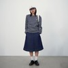 캉골 [Kangol] Women's Stripe Long Sleeve 3547 Navy