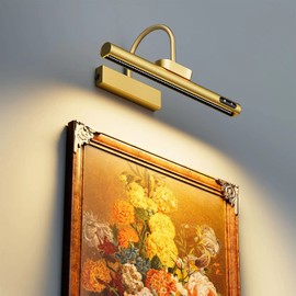 ENWEGEY RGB Picture Light for Wall - 14In Painting Light with Remote, 4000mAh Rechargeable Picture Light Battery Operated, 3 Color Temps & 15 RGB Modes & Brightness Adjustable