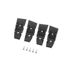 ACROPIX 4 Pcs Car Door Pull Strap End Cap Repair Kit for Lincoln Town Car 4.6L V8 2003-2008, Black Plastic, 2.28"x0.94", 4 Count