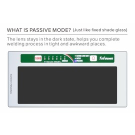 Tefuawe Hand Series 2x4 1/4 Digital Auto Darkening Welding Lens, Low Amps 2A Tig, Shade 10, for Sugar Scoop and Pipeline Welding Hood