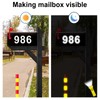 Mailbox Numbers for Outside, 50 Pcs Reflective Number Stickers with