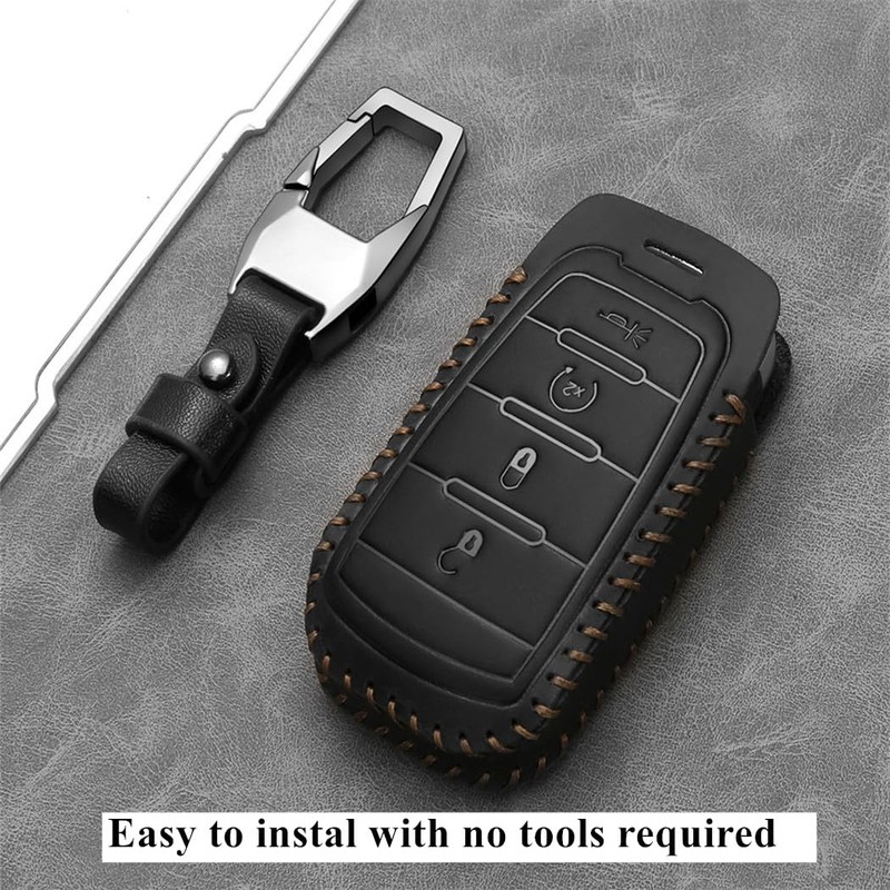 Avgardcat Leather Compatible with ram Key fob Cover for Dodge