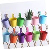 Mipcase 4pcs Detachable Iron Hanging Flowerpot Space Saving Decorative Plant