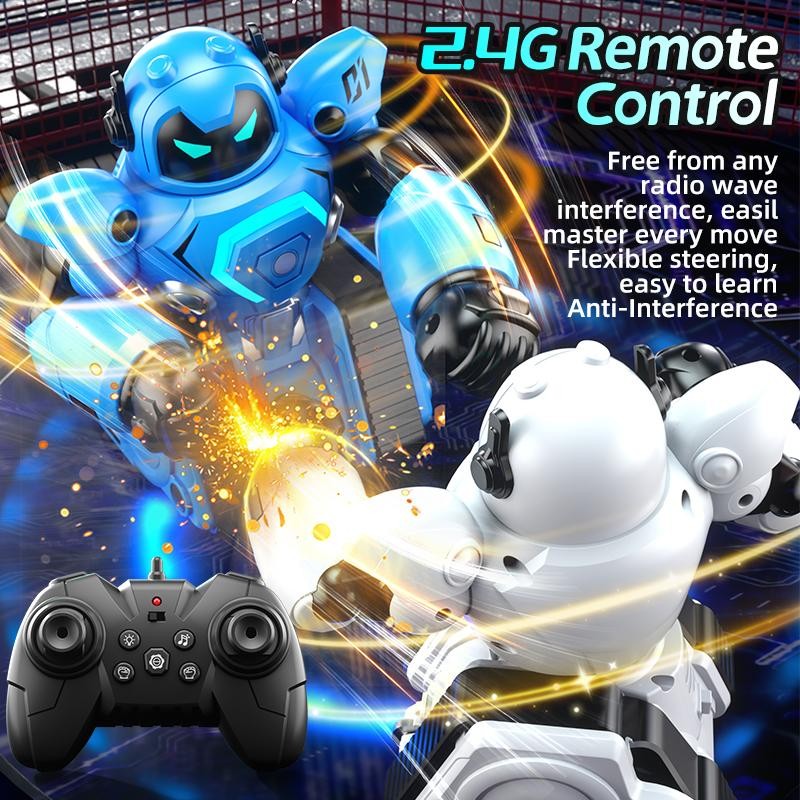 Remote-Control Battle Robot Set - Soccer Duel & Boxing Fight