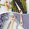 Pack of 2 Knitting Fork, Knitting Fork for Children, Wooden