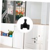 ORFOFE Barn Door Hangers Rollers Sliding Door Stopper Black Door