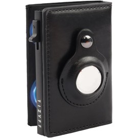 TIZYFF TIZYFF AirTag Smart Wallet for Men, RFID Blocked Thieves, Cash and Credit Cards (AirTag not included), Classic, Apricot-ca, 10 cm x 7 cm x 3 cm, Modern, Apricot-ca, Modern