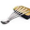 Korean Spoon,Stainless Steel Table Spoons,8.15 inch Long Handle Dinner Rice