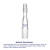 Labasics Glass Straight Inlet Adapter with 14/20 Male Glass Joint