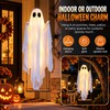 Hanging Ghost Decoration for Halloween – Light-Up Swing Ghost Ornament