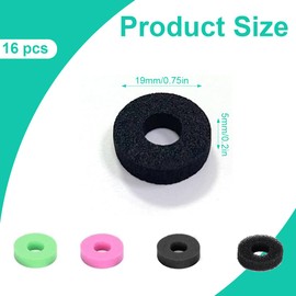 AEIOPRS 16 Pcs Thumbstick Shock Absorber Controller for a Variety of Gaming Remote Sticks 4 Different Thicknesses Option Suitable