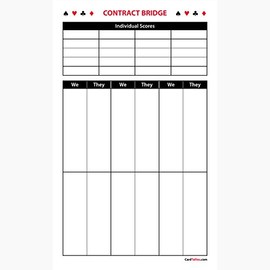 Contract Bridge Score Pads (3 Pads, 50 Sheets Each) Enjoy The Original. Made in The USA.