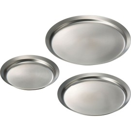 La Base DLM-9692 Yoko Arimoto Stainless Steel Plate, Small/Medium/Large, 3-piece Set